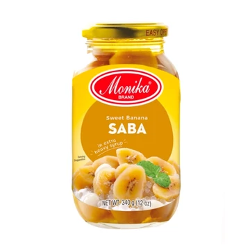 Saba Sweet Banana In Syrup - Monika - 340 g
