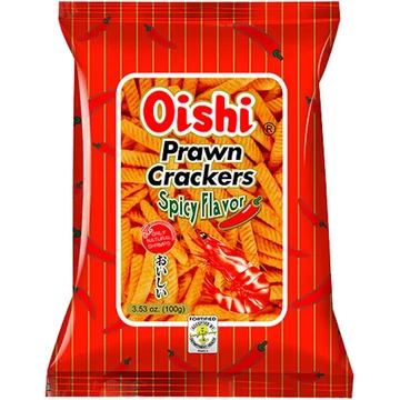 Csípős Garnélachips - Oishi - 60 g