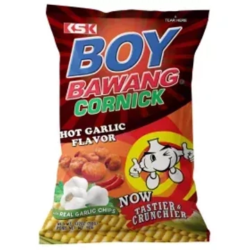 Csípős-Fokhagymás Kukoricasnack - Boy Bawang - 100 g