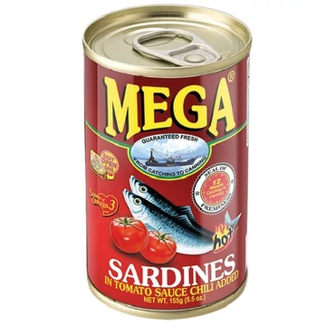 Szardínia Chilis Paradicsomszószban - Mega - 155 g