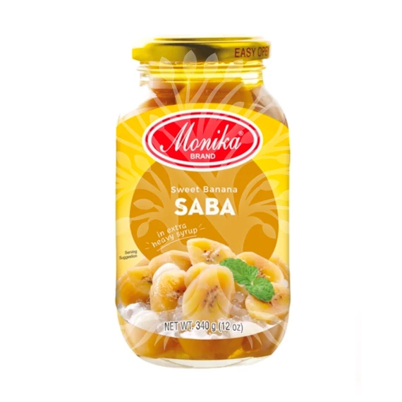 Saba Sweet Banana In Syrup - Monika - 340 g